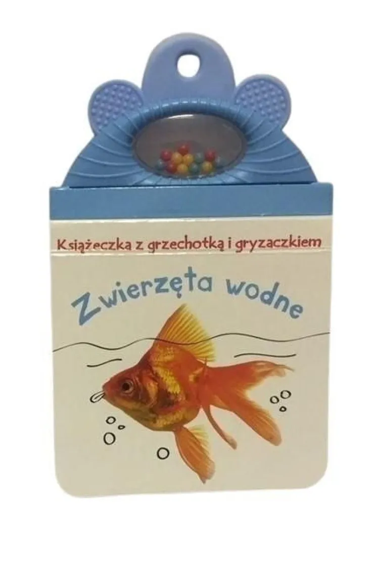 Książeczka z gryzakiem i grzechotką. Zwierzęta wod
