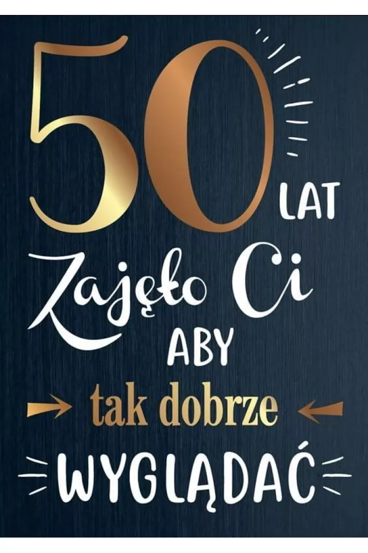 Karnet B6 PR-107 Urodziny 50
