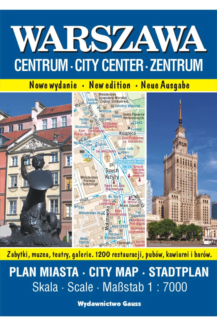 Warszawa - Centrum. Plan miasta w skali 1:7 000 miniaturka