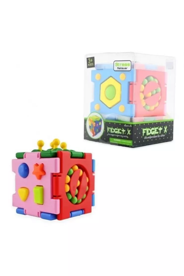 Sensoryczna kostka 7cm MIX