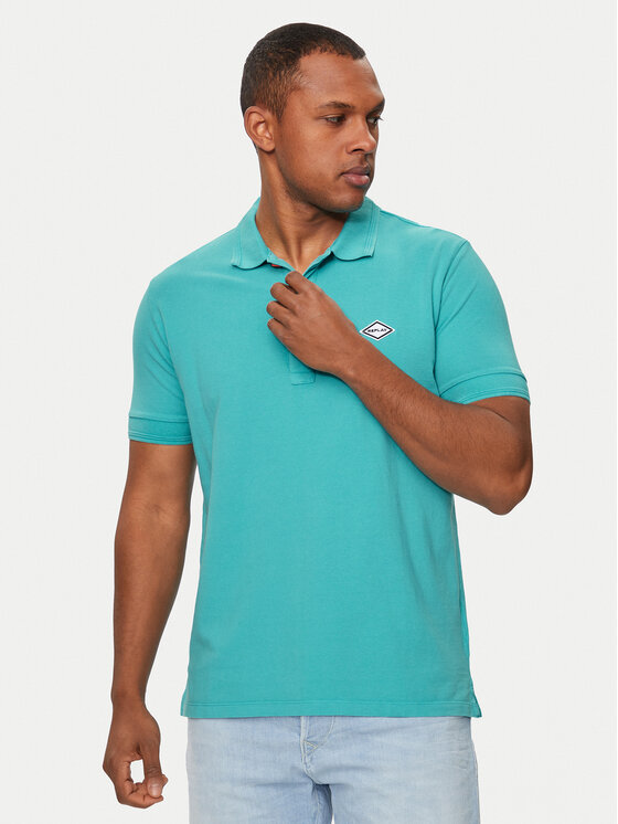 Replay Polo M3070A.000.22696M Niebieski Regular Fit