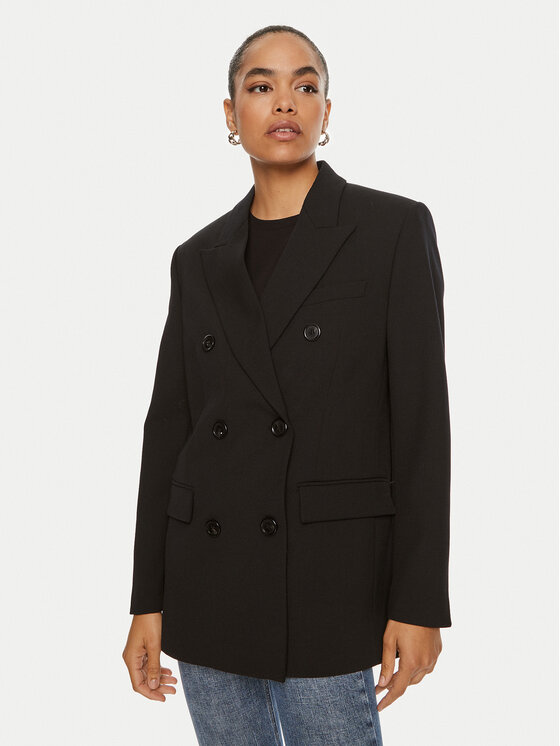 Pinko Marynarka Guinea 103695 A1XX Czarny Regular Fit