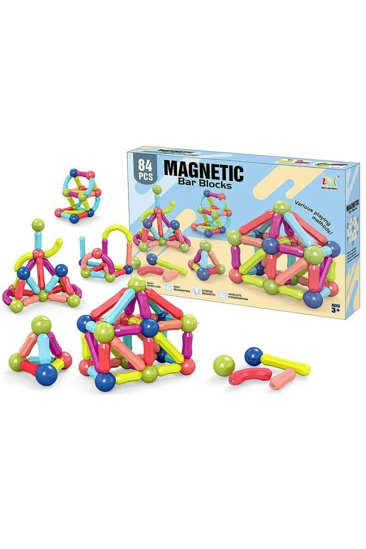  Klocki magnetyczne 3D 84el