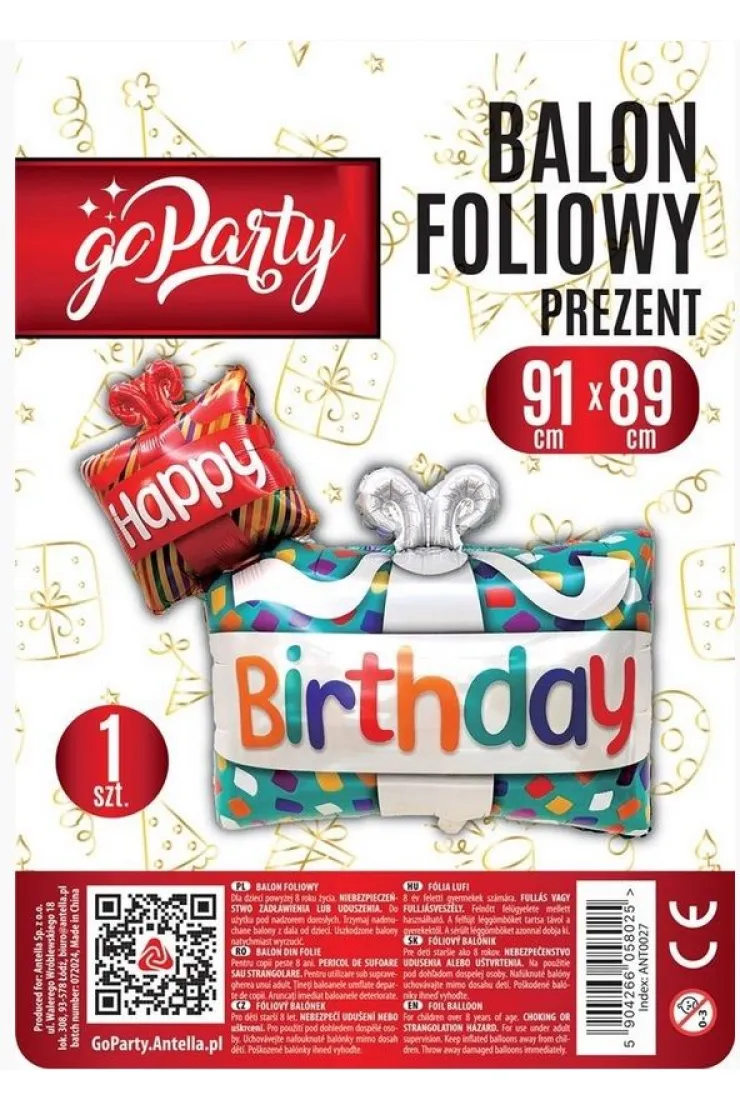 Balon foliowy Prezent