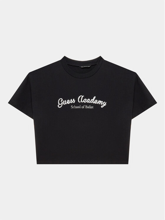 Guess T-Shirt J3YI59 KABR0 Czarny Boxy Fit