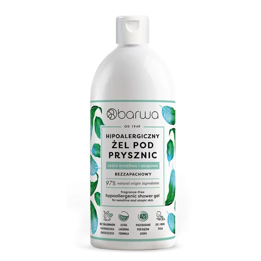 Barwa Hipoalergiczny żel pod prysznic bezzapachowy 400 ml miniaturka