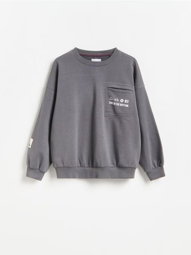 Reserved - Bluza oversize - ciemnoszary