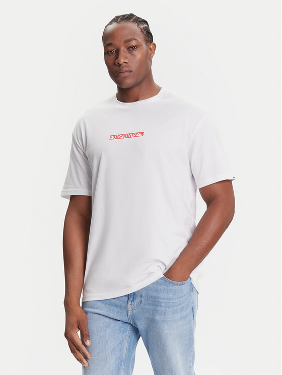 Quiksilver T-Shirt Dna Clicker Tee EQYZT08207 Biały Comfort Fit