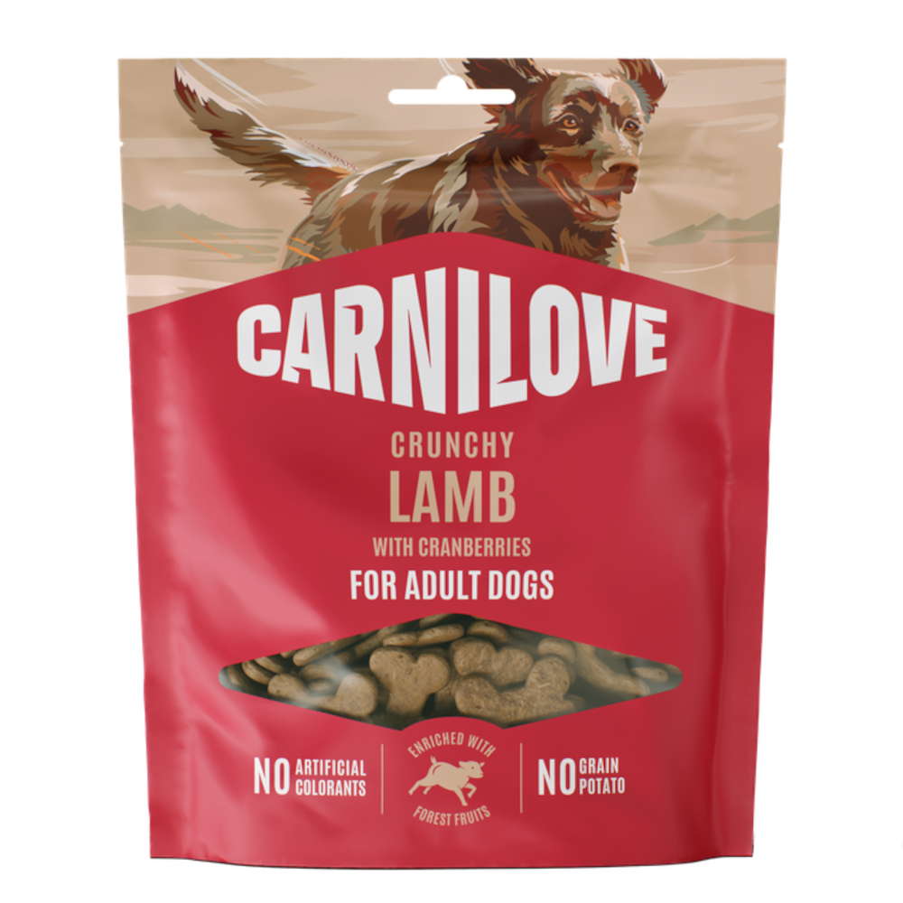 Carnilove Dog Crunchy Snack - Jagnięcina z żurawiną, 4 x 200 g