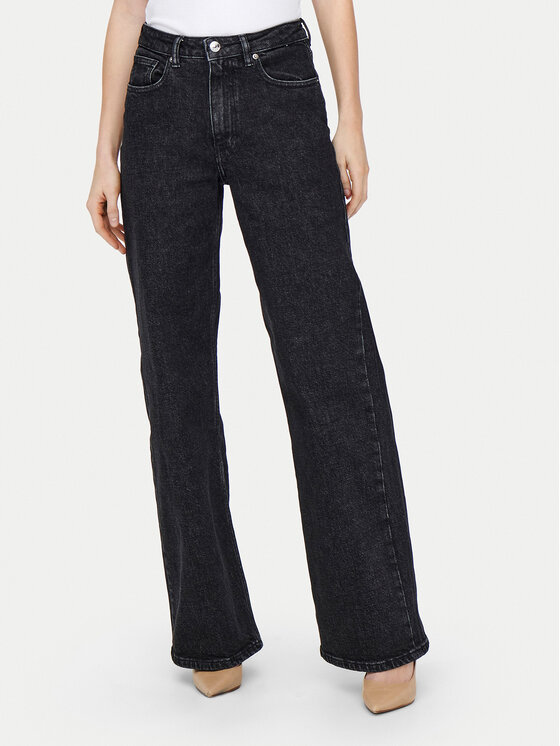 ONLY Jeansy Juicy 15235241 Czarny Wide Leg