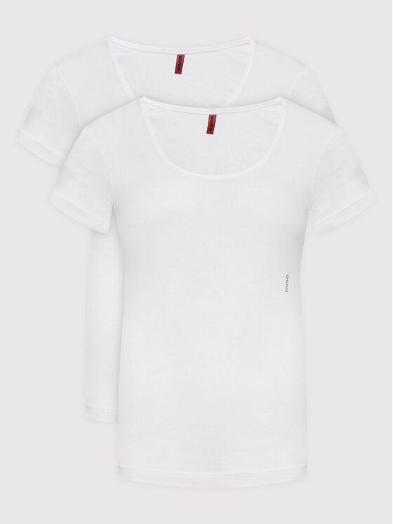 HUGO Komplet t-shirtów Twin 50469660 Biały Regular Fit