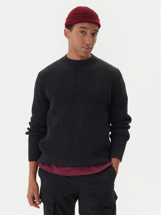 G-Star Raw Sweter Essential D23731-E212 Szary Regular Fit