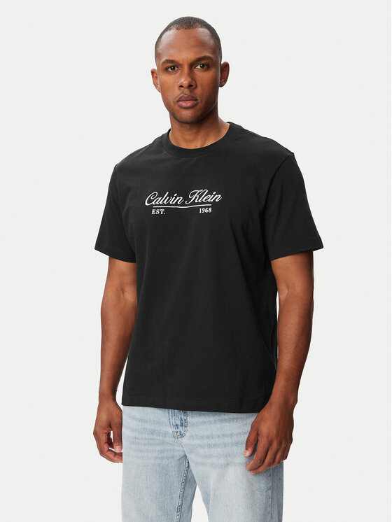 Calvin Klein Jeans T-Shirt LV04RG822G Czarny Regular Fit