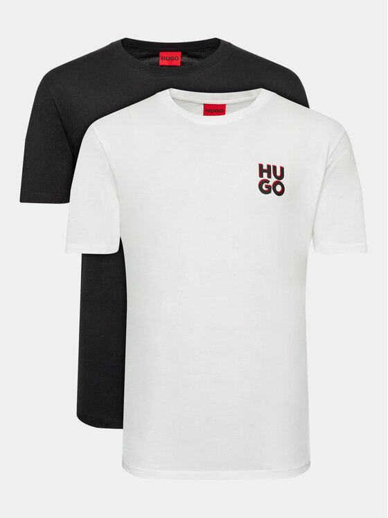 HUGO Komplet t-shirtów 50492550 Biały Regular Fit