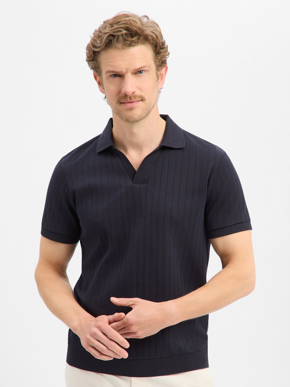 JOOP! Męska koszulka polo - Baronito Mężczyźni Bawełna (100%) niebieski, XXL
