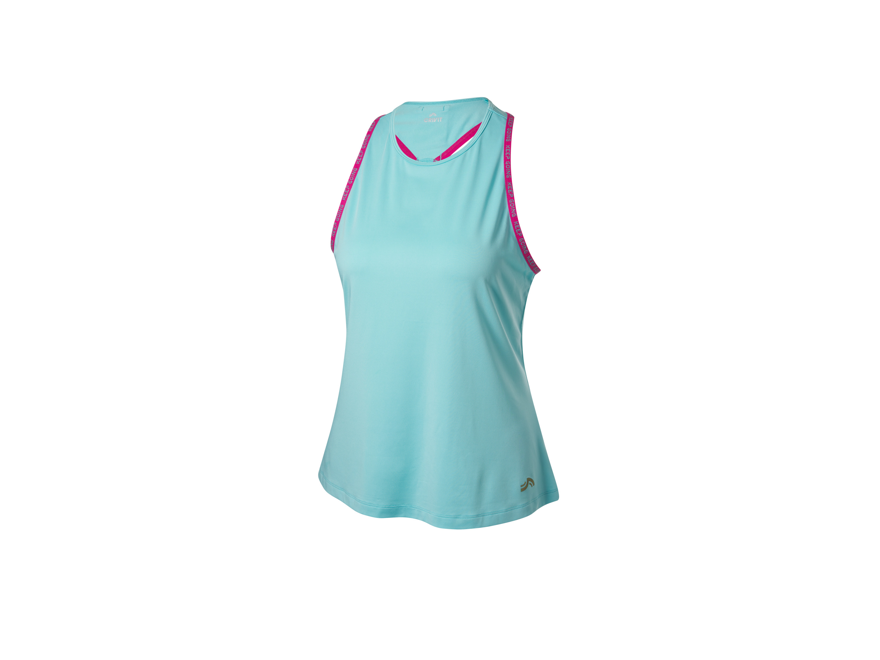 CRIVIT Top funkcyjny damski (Turkusowy, XS (32/34))