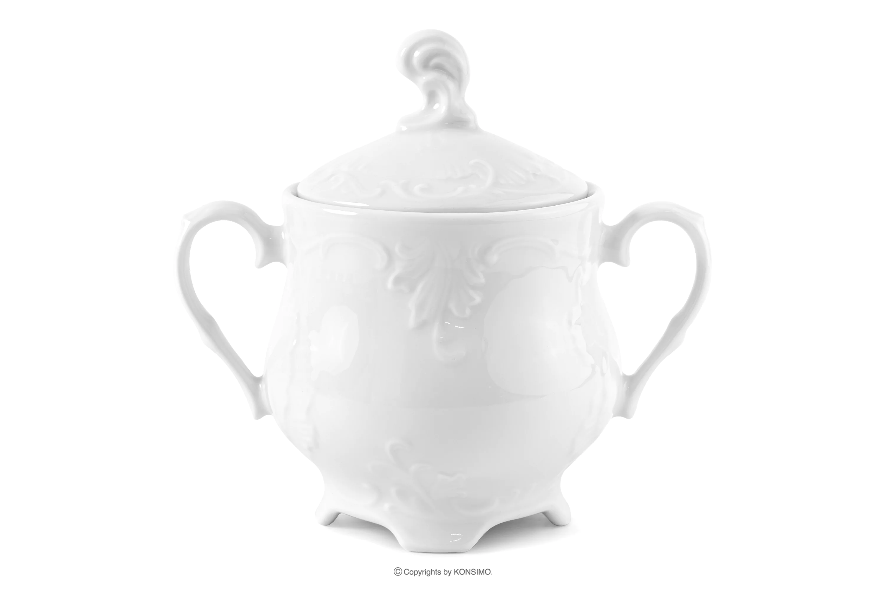 Cukiernica z porcelany biały ROCOCO MARIA miniaturka