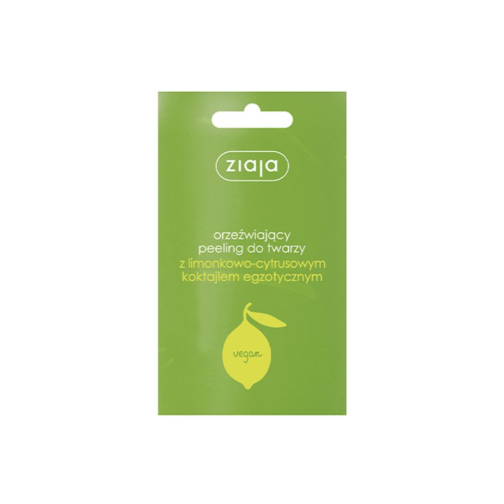 Ziaja Peeling do twarzy limonkowo-cytrusowy 7 ml miniaturka