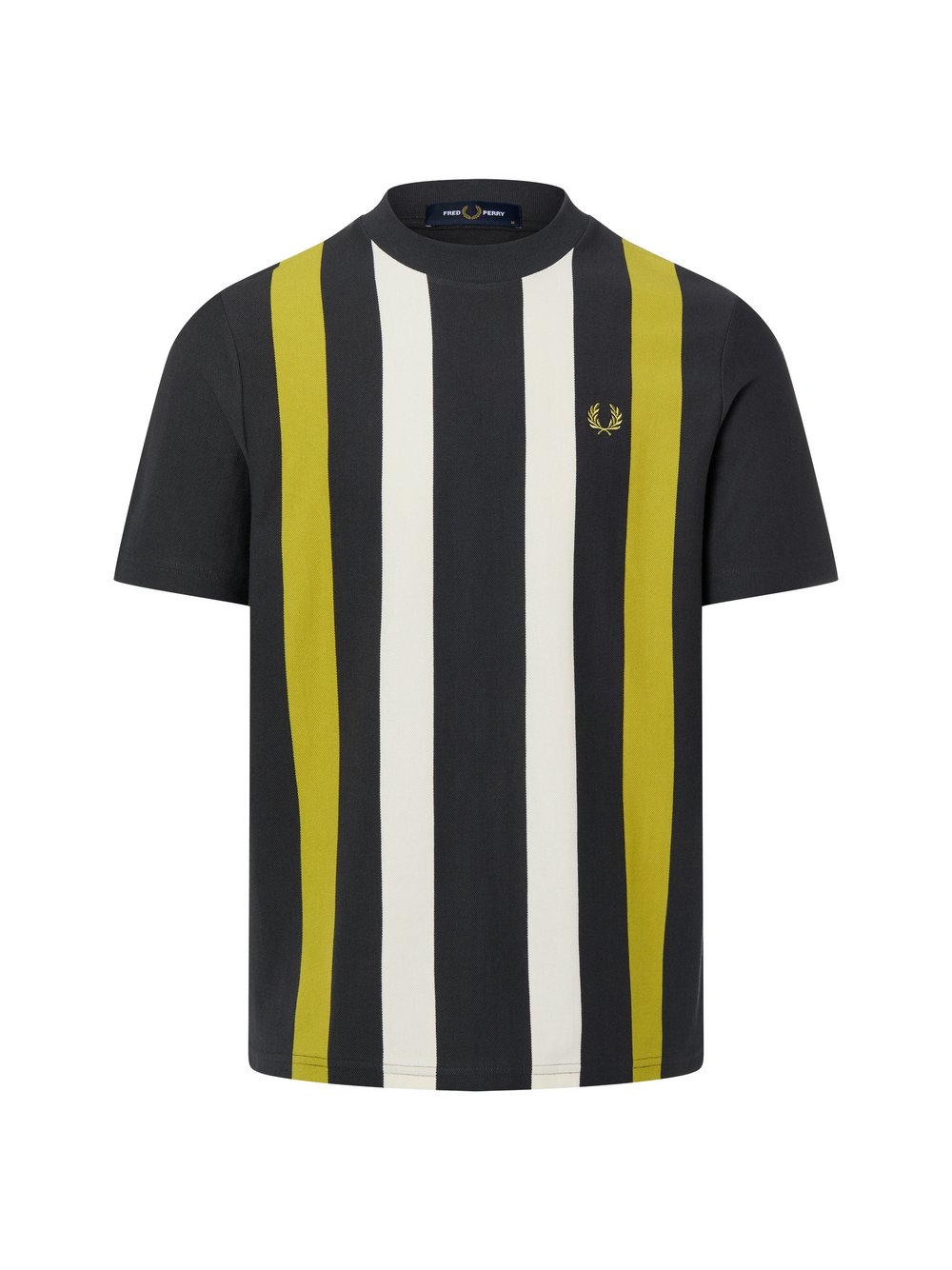 Fred Perry Koszulka męska Mężczyźni Bawełna brązowy|zielony, S