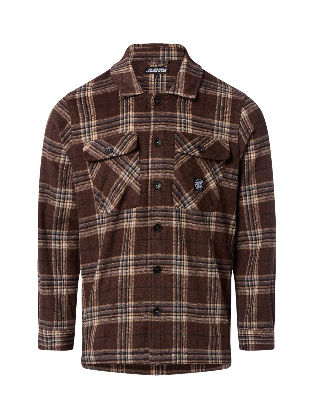 Santa Cruz Męska koszula casual - Lodge Shirt Mężczyźni Comfort Fit brązowy, L