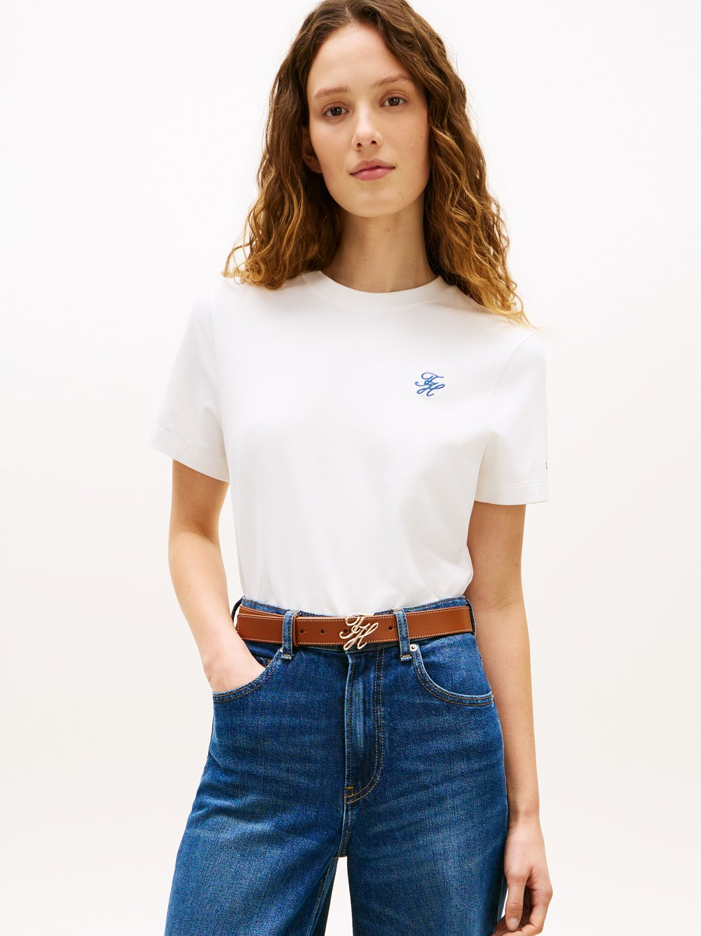 Tommy Hilfiger Koszulka damska Kobiety Bawełna biały, XL