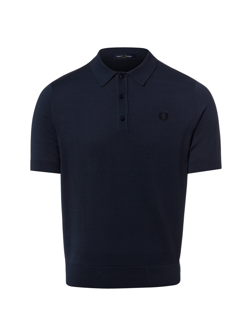Fred Perry Męska koszulka polo z dzianiny Mężczyźni Bawełna niebieski, XL