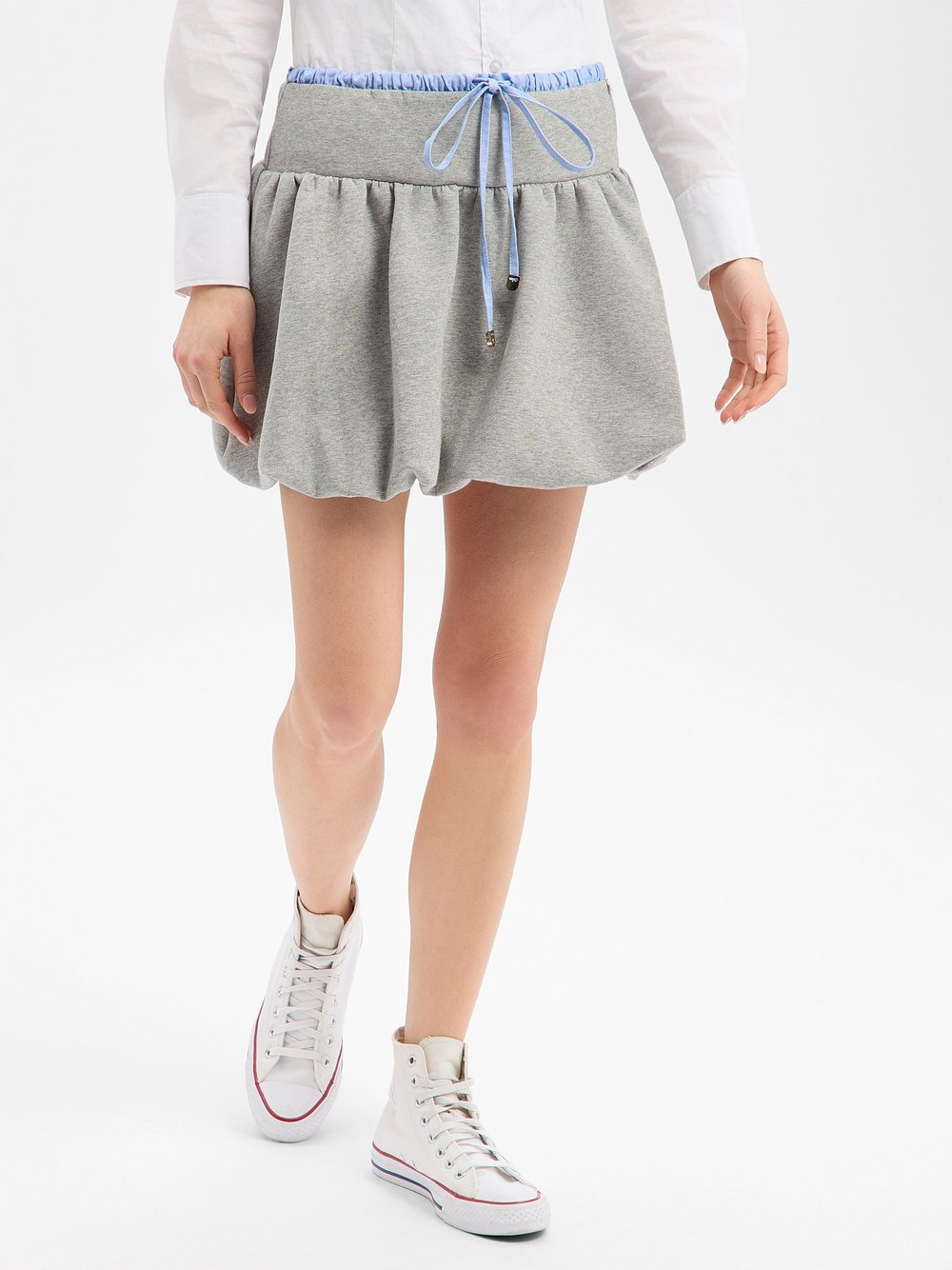 Liu Jo Collection Damska spódnica mini Kobiety Materiał dresowy szary|niebieski, S
