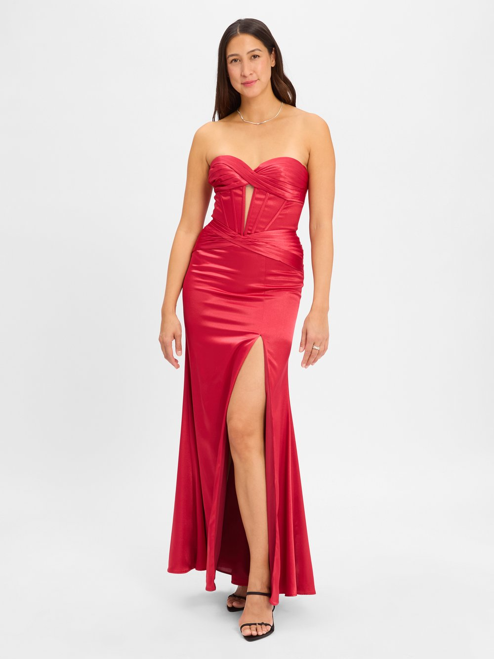 Luxuar Fashion Damska sukienka wieczorowa Kobiety czerwony, 40