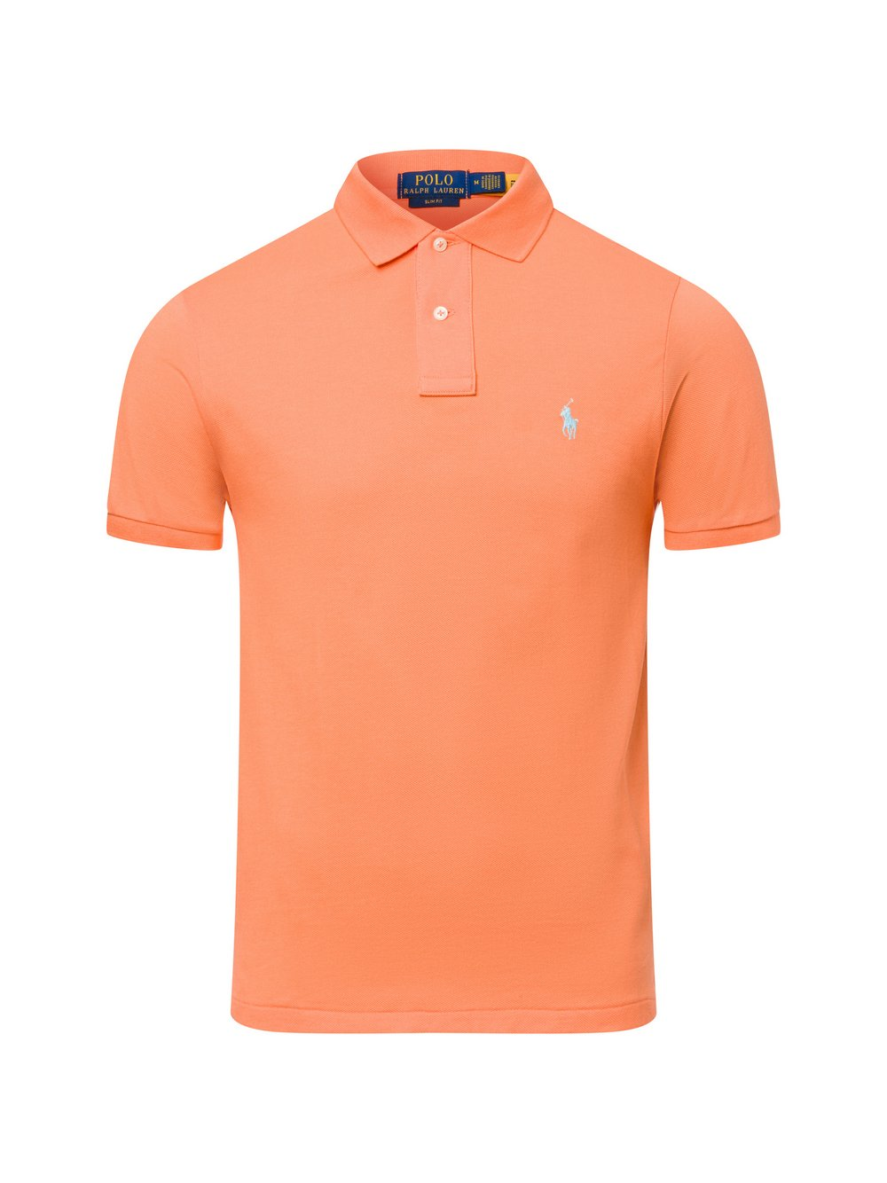 Polo Ralph Lauren Męska koszulka polo Mężczyźni Bawełna pomarańczowy, M