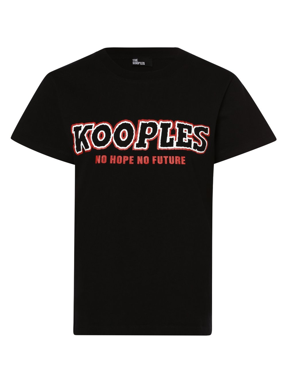 The Kooples T-shirt damski Kobiety Bawełna czarny, 2