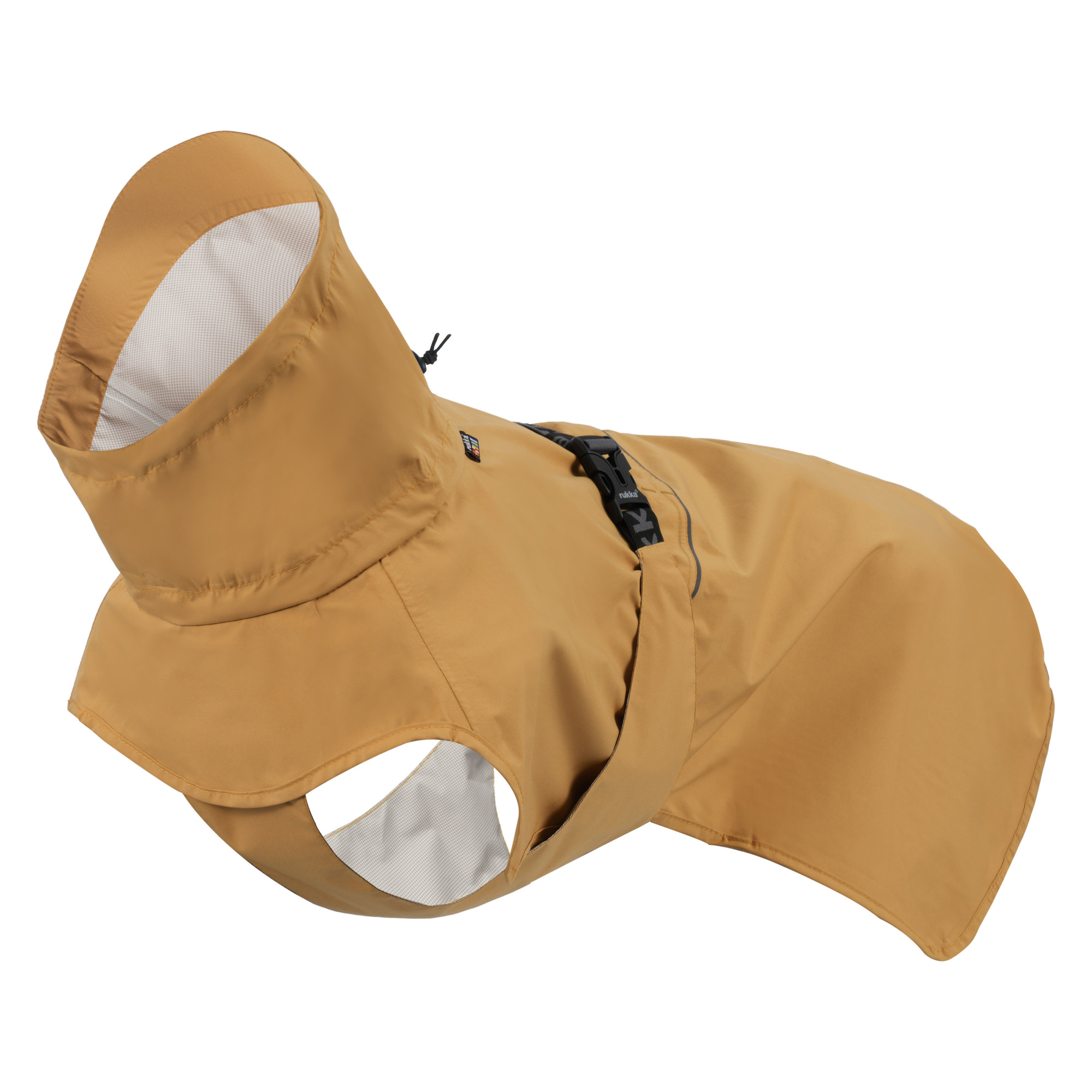 Rukka Ripple płaszcz przeciwdeszczowy, miodowy - dł. grzbietu ok. 50 cm