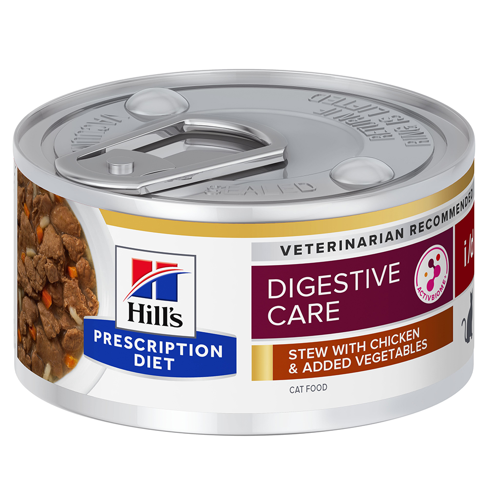 48 x 85 g / 96 x 82 g / 96 x 156 g Hill's Prescription Diet, karma mokra dla kota w super cenie! - i/d Digestive Care, kurczak z warzywami, 96 x 82 g