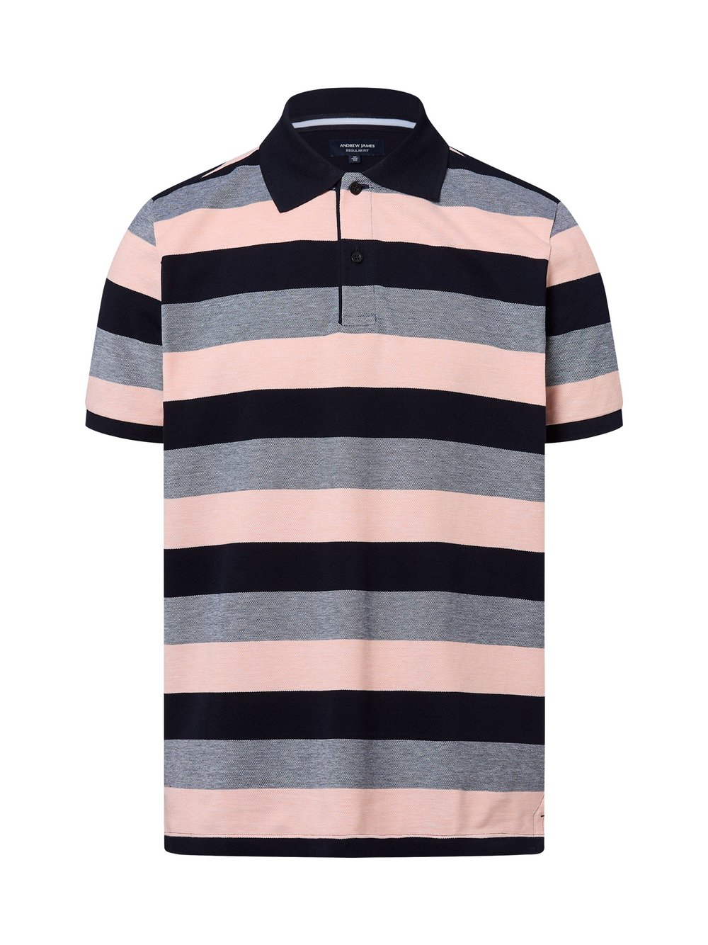 Andrew James Męska koszulka polo Mężczyźni Bawełna pomarańczowy|czarny, XXXL