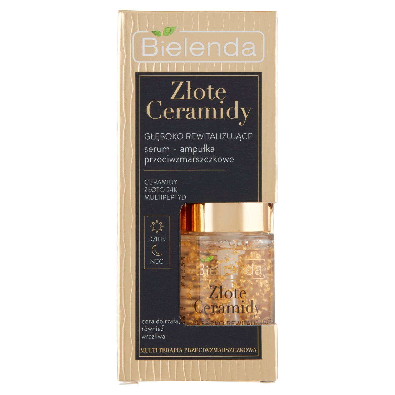 Bielenda Złote Ceramidy Głęboko rewitalizujące serum-ampułka przeciwzmarszczkowe 15 ml