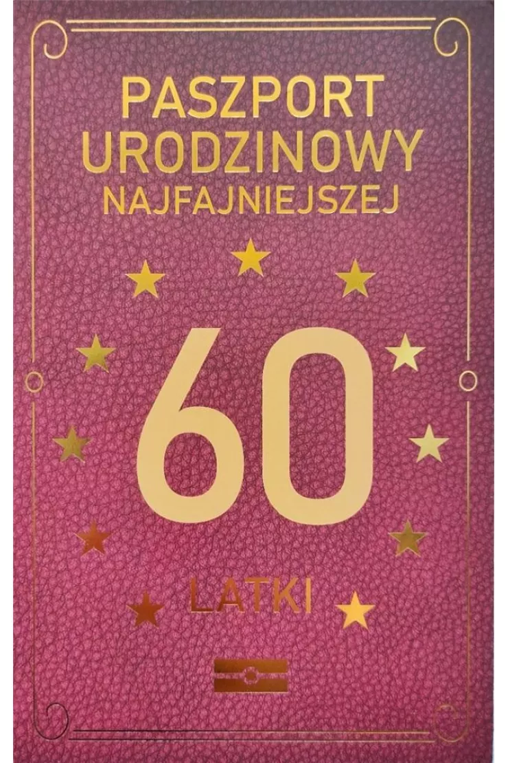Karnet Urodzinowy 60 JCX-042