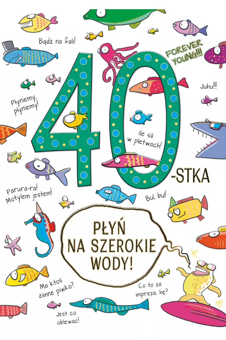 Karnet A5 40 urodziny