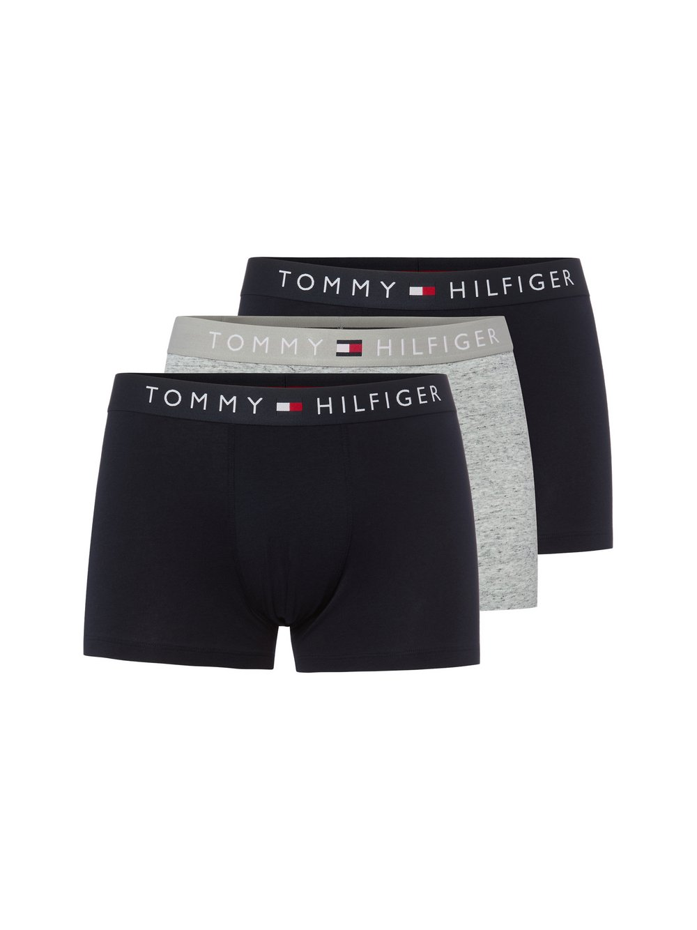 Tommy Hilfiger Bokserki w 3-paku Mężczyźni Bawełna szary, XL