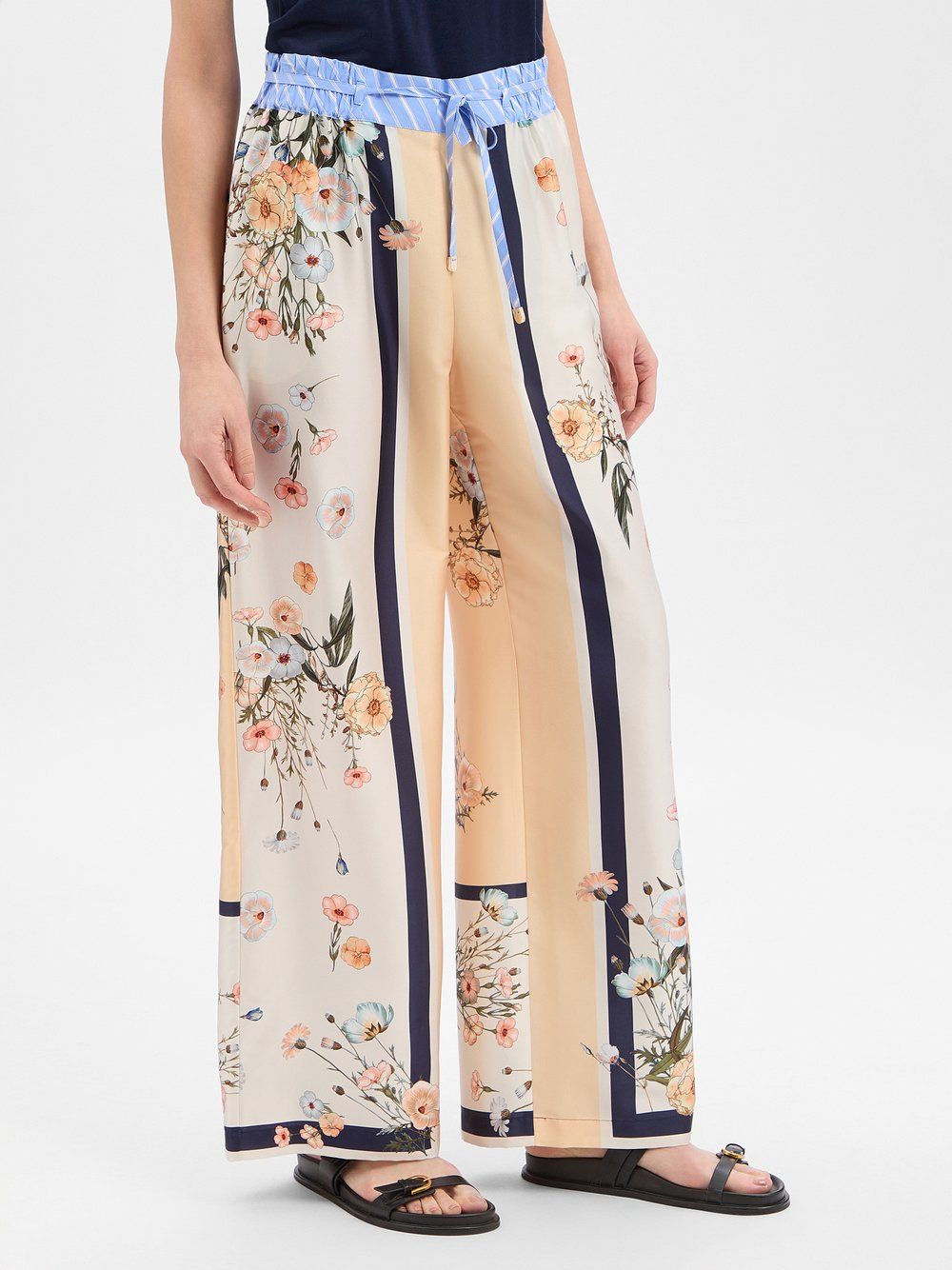 Liu Jo Collection Damskie spodnie materiałowe Kobiety żółty|wielokolorowy, 38