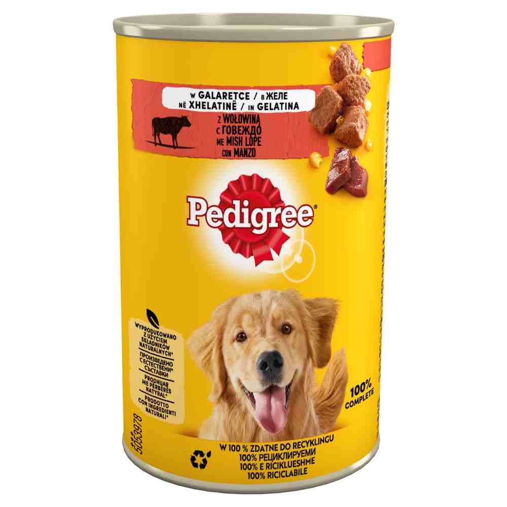 Megapakiet Pedigree Classic, 24 x 400 g - Adult: wołowina