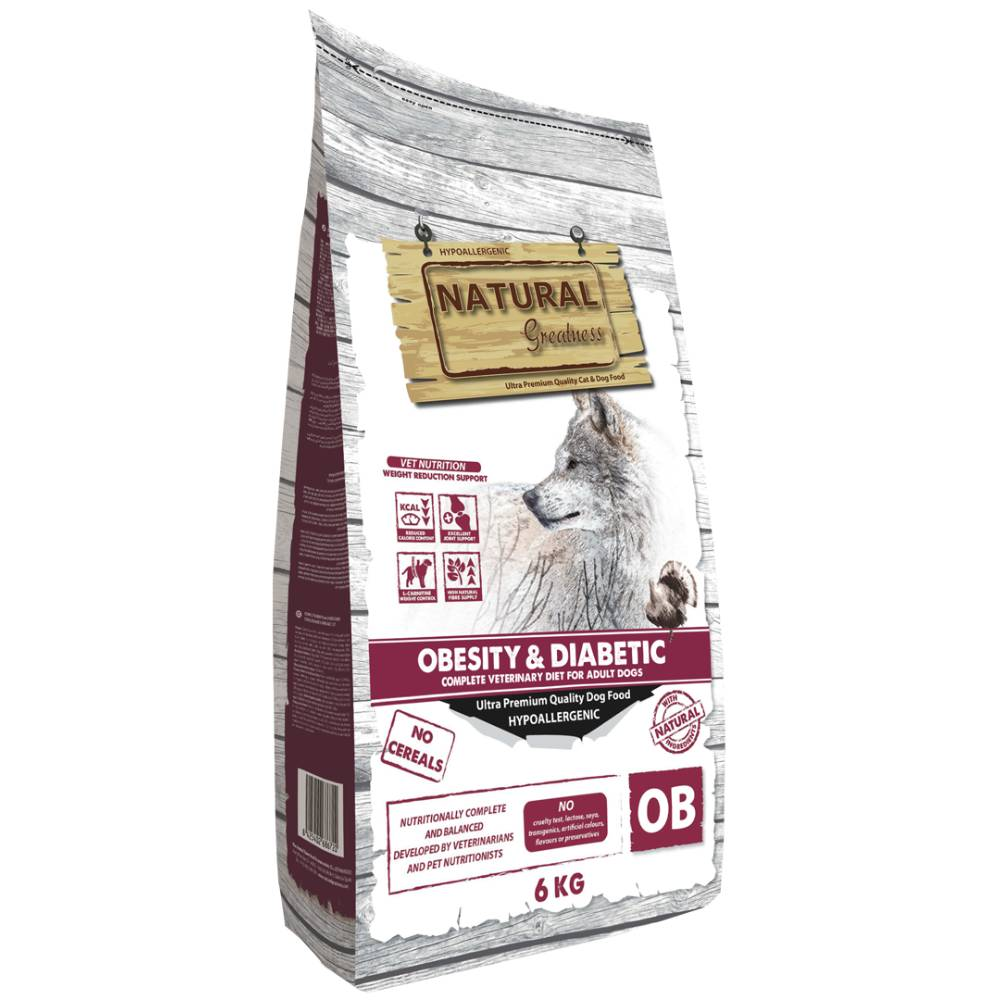 Karma dla psów z otyłością Natural Greatness Diet Vet - Podwójne opakowanie 2 x 6 kg
