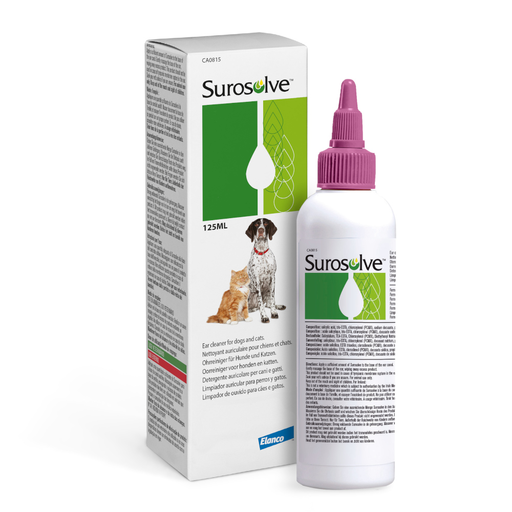 Surosolve płyn do czyszczenia uszu dla psów i kotów - 125 ml