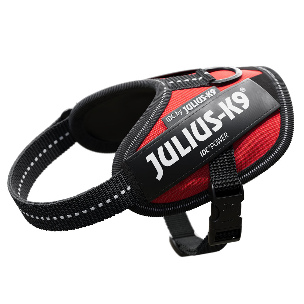 JULIUS-K9 IDC® Power szelki dla psa, czerwone - Rozm. 2XS: obwód klatki piersiowej 33 - 45 cm