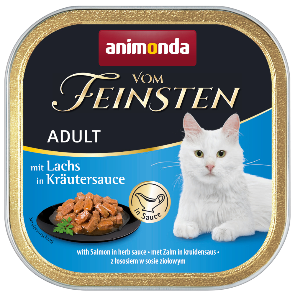 animonda vom Feinsten Adult NoGrain w sosie, 6 x 100 g - Łosoś w sosie ziołowym