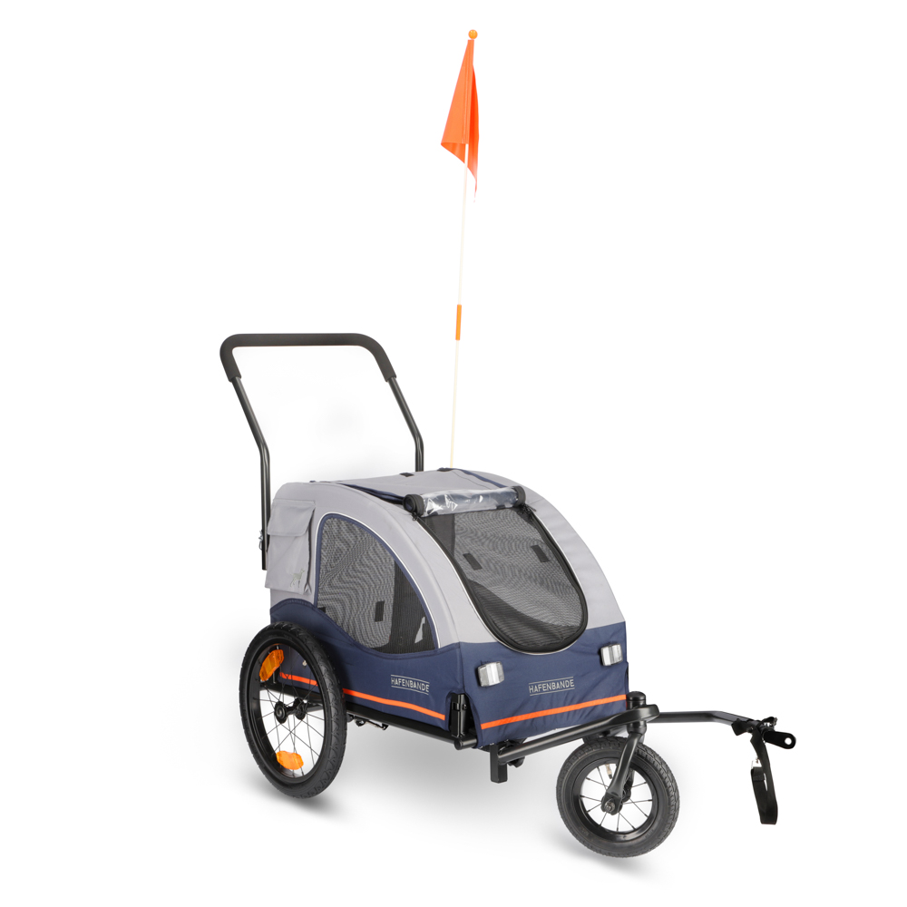 HAFENBANDE Przyczepka rowerowa Cabby M z dwoma sprzęgami - Dł. x szer. x wys.: 125 x 67 x 105 cm / do 25 kg miniaturka