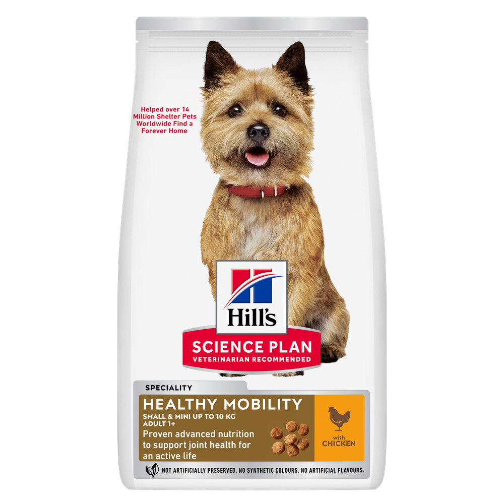 Dwupak Hill's - Adult 1+ Healthy Mobility Small & Mini, kurczak, 2 x 6 kg