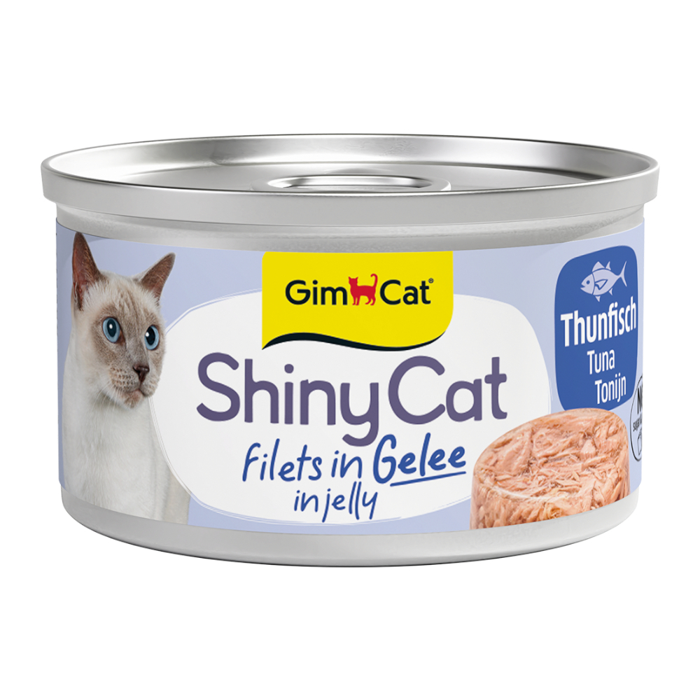 Megapakiet GimCat ShinyCat w galarecie, 24 x 70 g - Tuńczyk