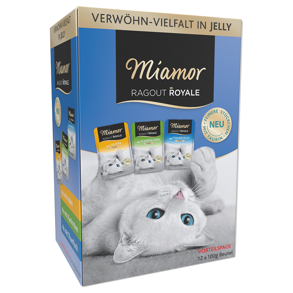 Pakiet próbny Miamor Ragout Royale, 12 x 100 g - Królik, kurczak i tuńczyk (w galarecie)