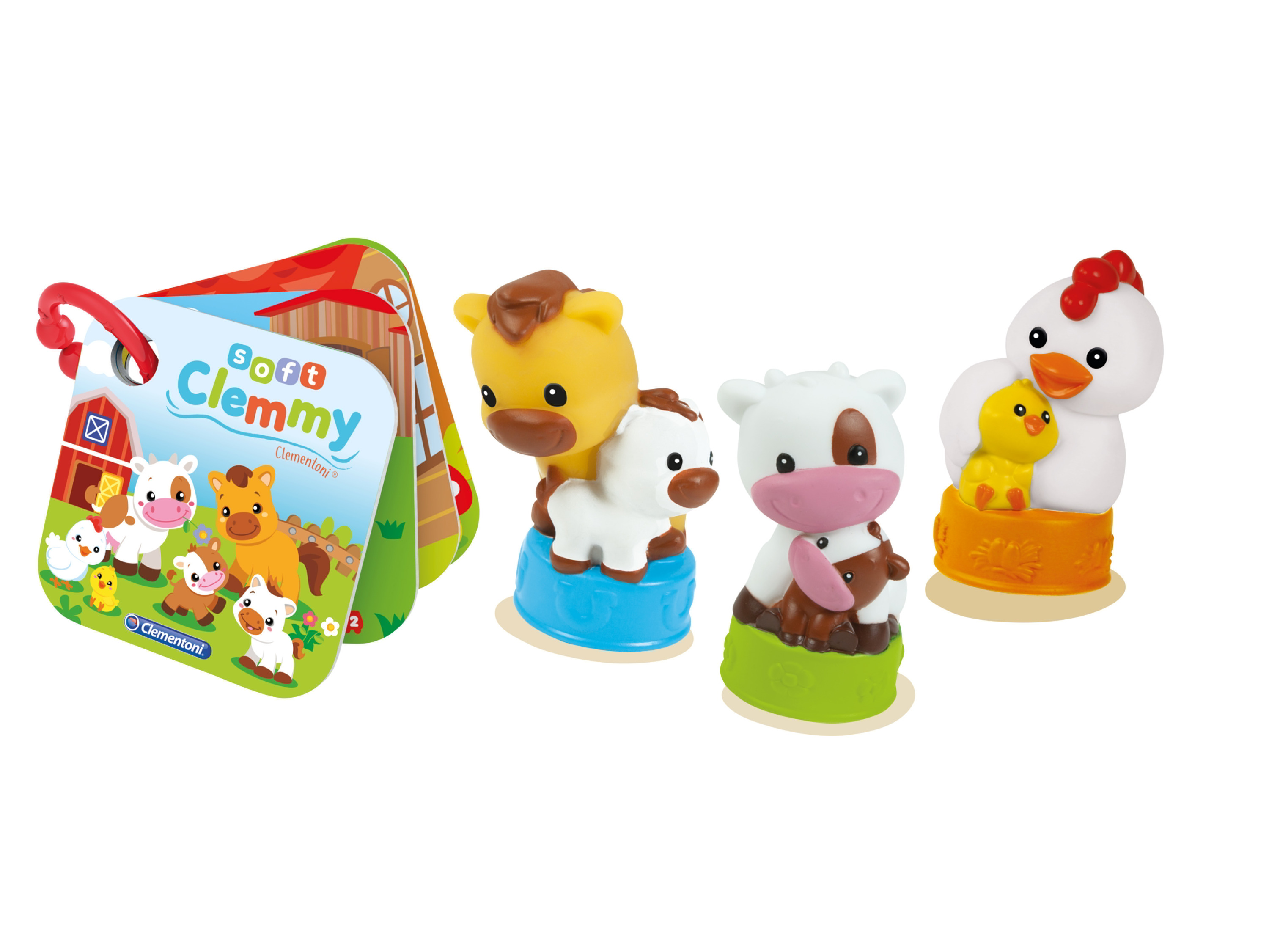 Clementoni Zestaw do zabawy z klockami Clemmy (Sweet Animal Farm zestaw zwierzątka na farmie)