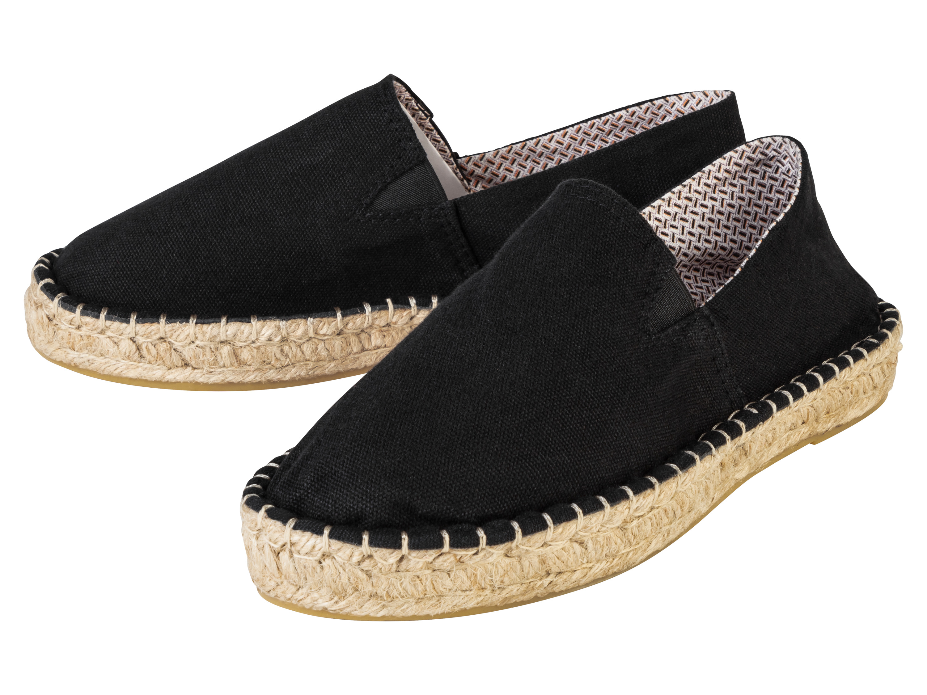 esmara® Espadryle damskie z bawełną (Czarny, 37) miniaturka