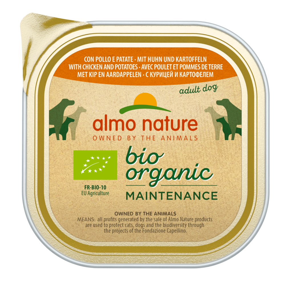 Almo Nature BioOrganic Maintenance, 9 x 300 g - Z biokurczakiem i bioziemniakami